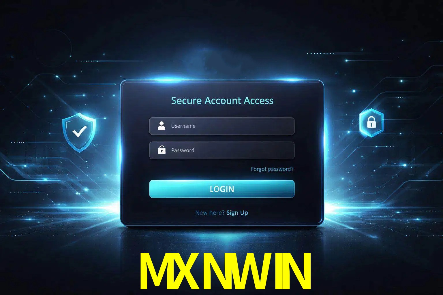 Pantalla de inicio de sesión de cuenta MXNWIN para usuarios en México